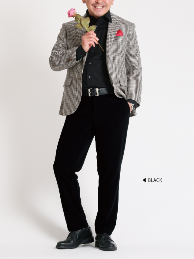 【ARIKI for MEN】漆黒の「アルディナ」メンズパンツ【日本製】