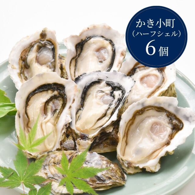 【生食用】かき小町ハーフシェル（開殻）6個入り