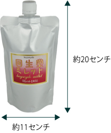回生堂ミレットの300mlのサイズはこんな感じです
