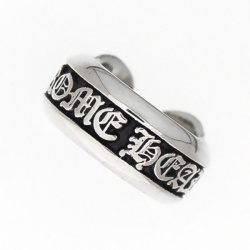 CHROME HEARTS(������ϡ���)������������ ��٥� ��󥰡����⡼�롡SCROLL LABEL RING S