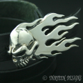 THIRTEEN DESIGNS(�����ƥ�����ǥ�����)��FLAME SKULL BELT ��KBE-5