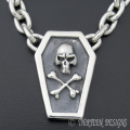 THIRTEEN DESIGNS(�����ƥ�����ǥ�����)   SMALL COFFIN & PIRATE SKULL NECKLACE ��KP-NS3��