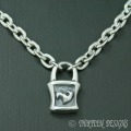 THIRTEEN DESIGNS(�����ƥ�����ǥ�����)   SHAPED LOCK HEART NECKLACE TL��LN-1��
