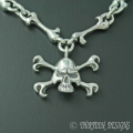THIRTEEN DESIGNS(�����ƥ�����ǥ�����)   X BONE SKULL TOP NECKLACE JT��KN-4��
