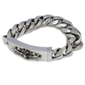 CHROME HEARTS(������ϡ���)��FLORAL ID PLATE  CLASSIC13LINK BRACELET  �ե������ID���饷�å���󥯥֥쥹