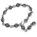 CHROME HEARTS(������ϡ���)��#1 CROSSBALL BRACELET SML �������ܡ��륹�⡼��֥쥹��å�#1