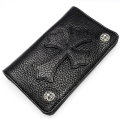 CHROME HEARTS(������ϡ���)��1ZIP 1CROSS BK LEATHER WALLET  1���åץ������إӡ��쥶��������åȡ��������ܡ���ܥ���