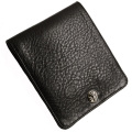 CHROME HEARTS(������ϡ���)��One Snap Crossball Black Heavy Leather Wallet ��󥹥ʥåס��������ܥ��󡦥֥�å����إӡ��쥶��