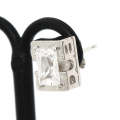 DUB collection(���֥��쥯�����)Side Emblem Stone rectangle Pierce �ϡ��եԥ��� ��DUBj-236-2WH ��