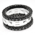 DUB collection(���֥��쥯�����)Raise Spice Pile Ring(��˥��å������)��DUBj-130-5/BK&WH��