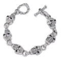 TRAVIS WALKER(�ȥ�����������)��Skull Bracelet (6 Skulls)��BRS001
