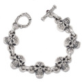 TRAVIS WALKER(�ȥ�����������)��Jumped Side by Side Skull Bracelet  BRS003
