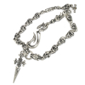 TRAVIS WALKER(�ȥ�����������)��Thunder Hook w/Skull link&Cross Dagger Wallet chain  WCS001