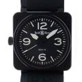 �٥��������BELL��ROSS��BR01-92����եƥ���������50�ܸ��ꡡ46mm���֥�å���PVD������