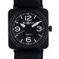 �٥��������BELL��ROSS��BR01-92CFB-CA���֥�å���46mm��PVD������