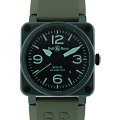 �٥��������BELL��ROSS��BR03-92��MILITARYCERAMIC-R��GREEN��42mm����ư��������