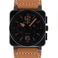 �٥��������BELL��ROSS��BR03-94��HERITAGE-SHADOW�������Υ���ա�42mm��PVD���֥�å�������
