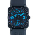 �٥��������BELL��ROSS��BR03-92���֥롼��PVD��42mm����ư��������