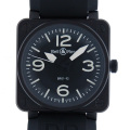 �٥��������BELL��ROSS��BR01-92CFB-CA���֥�å���46mm����С���PVD������