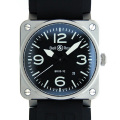 �٥��������BELL��ROSS��BR03-92��42mm���֥�å���SS�֥쥹��