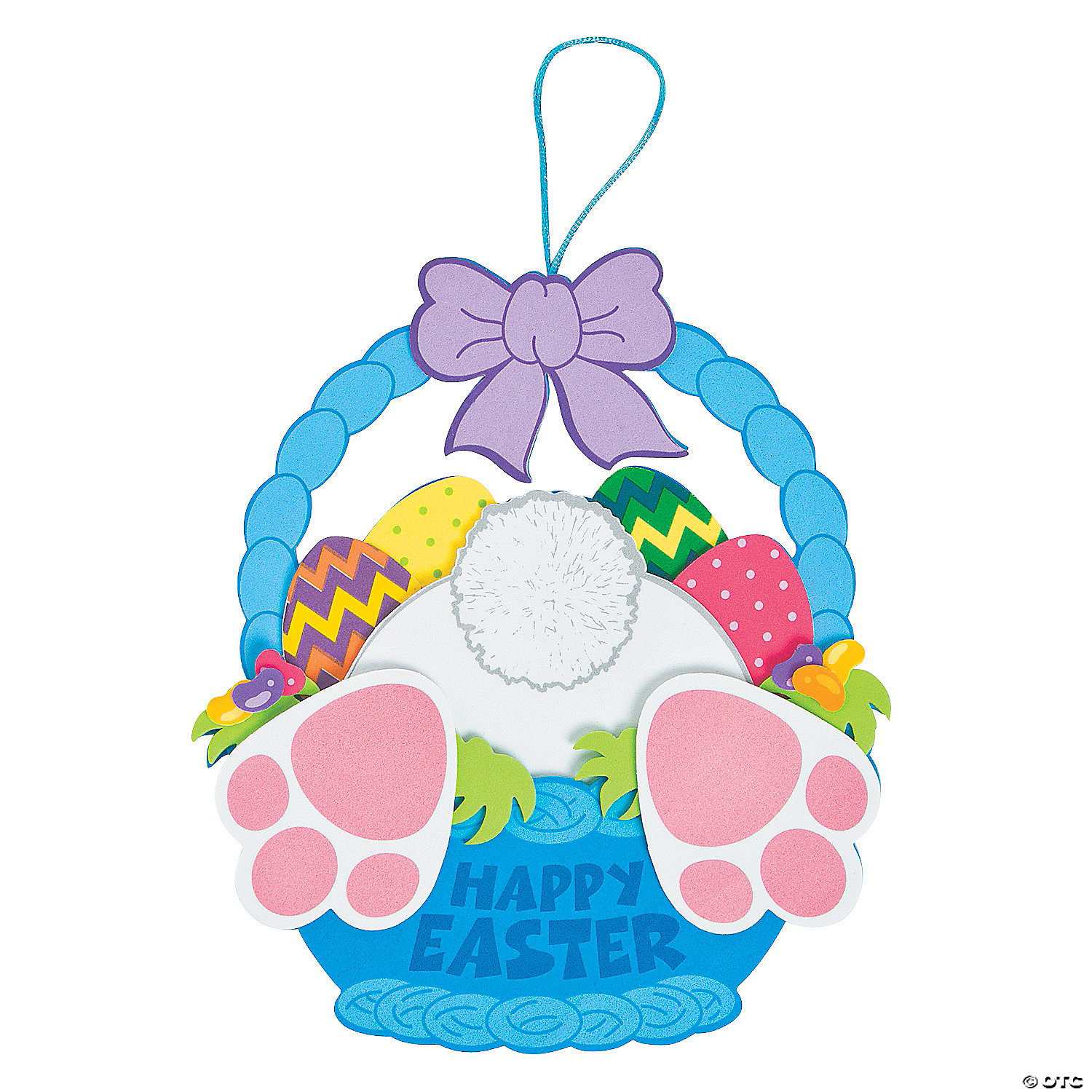 [12個組]【子どもイースター工作キット E-07】イースター バニーボトム サインキット