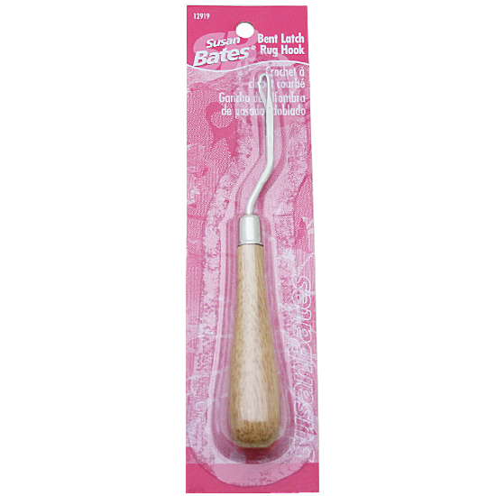 【ラッチフック：ツール】 bent latch hook tool（ラッチフック編み針）