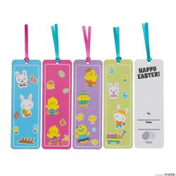 [12個組]【子どもイースター工作キット E-02】イースター ブックマーク ステッカーシーン