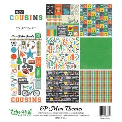 【スクラップブッキング ページキット 12インチ】12x12 echo park paper mini themes - boy cousins（ミニテーマ ボーイカズンズ）