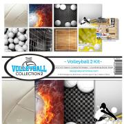 【スクラップブッキング ページキット 12インチ】12x12 reminisce - volleyball【2】 collection kit（バレーボール【2】 TVOC-201）