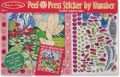�ڻҶ�����åȡ�peel & press sticker by number-flower garden fairy�ʥԡ�����ץ쥹 ���ƥå����⥶�������å� - ������