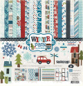 �ڥ�����åץ֥å��� �ڡ������å� 12�������12x12 echo park paper - winter park�ʥ����󥿡��ѡ�����