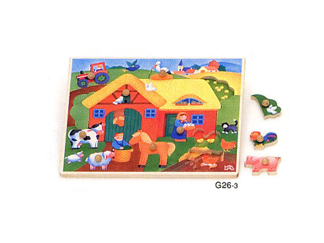 ポッチ付ジグソー　まきば