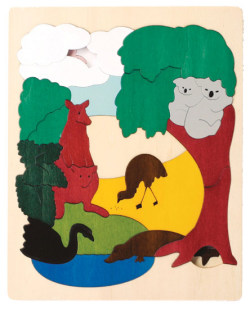 ジョージラック　二重パズル　木製農場パズル トラクターと動物 ジョージラック 二重パズル 木製農場パズル トラクターと動物