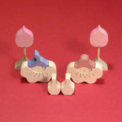 小黒三郎　桃の花びな（小）【在庫有】