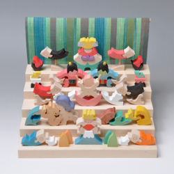 小黒三郎　里山円武者五段飾り　【送料当店負担】【在庫有】