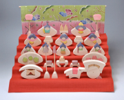 小黒三郎　円びな五段飾り（特製垂幕）【10％OFF】【送料当店負担】【在庫有】