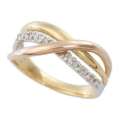 K18YG��PG��WG��������ɥȥ�˥ƥ��������֥�� TOP2258��D8-0.10ct��
