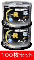 ALLWAYS ������̵����ABR25-6X50PW (BD-R 6��® 50���2��100��)