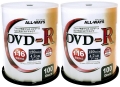 �ڿ��� ��2�ĥ��åȡۡ�ALLWAYS ALDR47-16X100PW(DVD-R 16��® 200��)