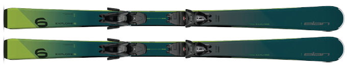 【定価の30％オフ！】elan（エラン）　スキー＋ビンディングセット　Explore 6 Green with EL 9.0 GW SHIFT 【送料無料！】