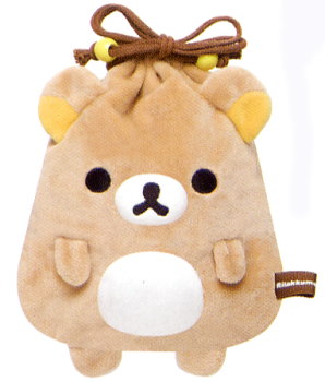 サンエックス　リラックマ「フェイスシリーズ」 ぬいぐるみ巾着