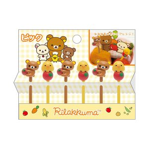 サンエックス　リラックマ　「ダイカットシリーズ」　 ピック　（6本入り）