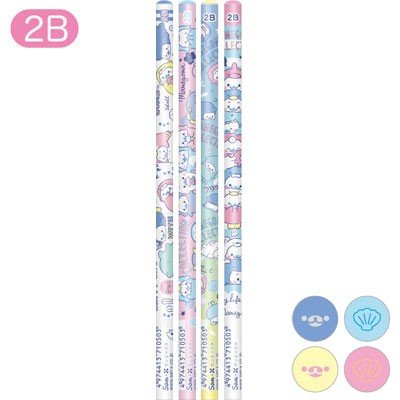 まめゴマと一緒にお勉強！】サンエックス まめゴマ鉛筆 PN-18501 4本セット