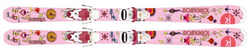 【送料無料！】ROSSIGNOL（ロシニョール）　ジュニアスキー＋ビンディングセット　FUN GIRL ZIP Jr with ZIP SPH 70S