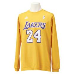 ADIDAS アディダス LAKERS レイカーズ コービー 長袖 Tシャツ アディダス NBA Player L/S （NBA プレイヤー ロングスリーブ