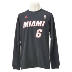 アディダス　NBA Player L/S （NBA プレイヤー ロングスリーブ シャツ） ヒート レブロン・ジェームズ　F41085 【定価の30％オフ！】