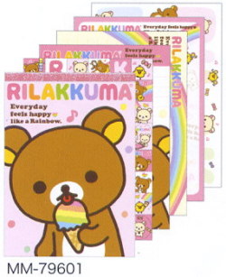 サンエックス　リラックマ「ハッピーレインボー」 メモパッド