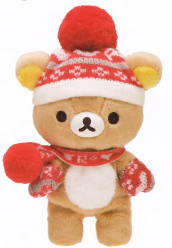 サンエックス リラックマ「ハートがいっぱい」 ハートのニットのぬいぐるみ