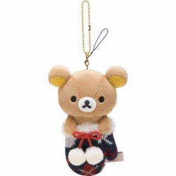 サンエックス　リラックマ　ニットぶらさげぬいぐるみ