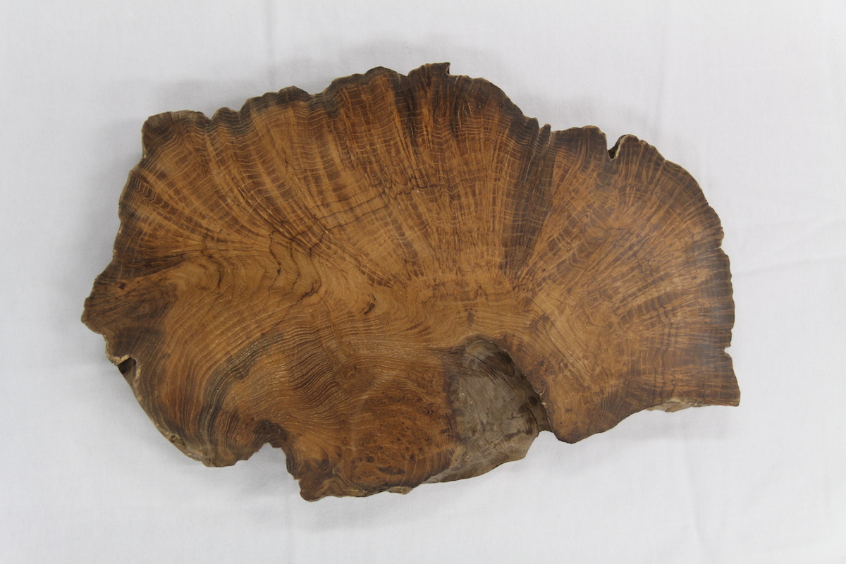 【鳥眼杢】 チーク 極上 400x260x38